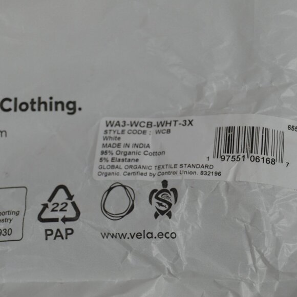 Pact Cotton Everyday Shelf Bra Camisole 3-Pack White Organic Size 3X NEW - Picture 12 of 13